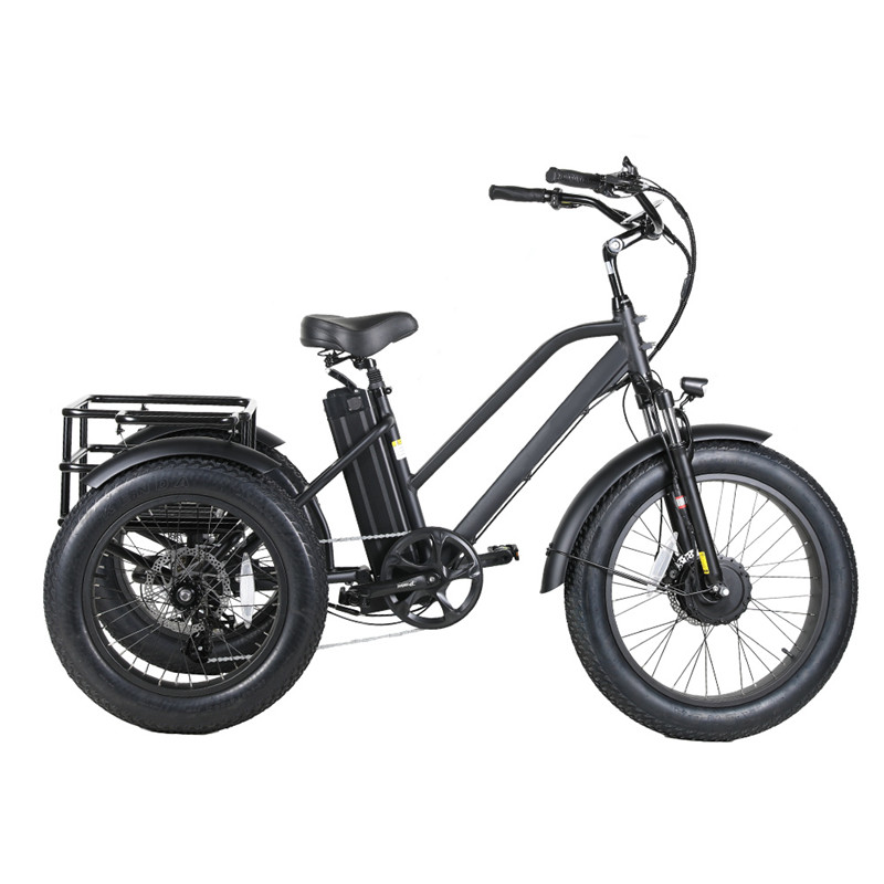 48V 15AH 500W 750W fat tire lithium battery Tricycle E-Cargo Bike