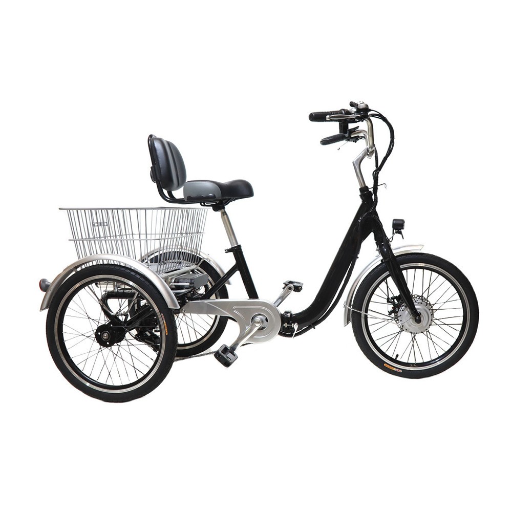 48V 500W  Folding Lithium Samung battery Tricycle E-Cargo Bike